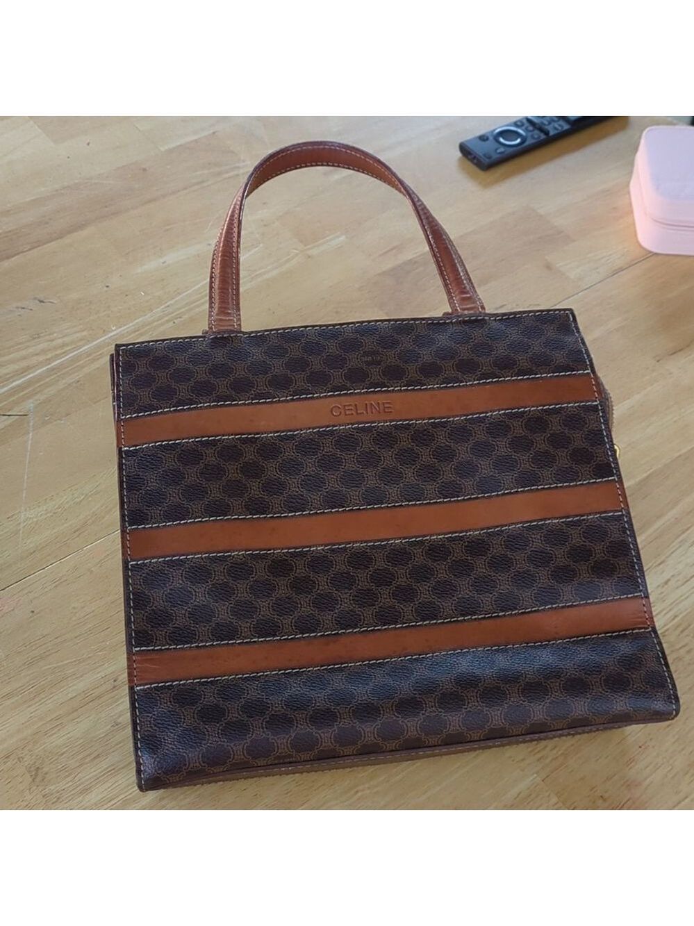 Vintage Celine Macadam Authentic Brown Classic Tote - Picture 3 of 14